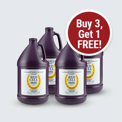 Red Cell Supplement for horses on sale at FarmVet.